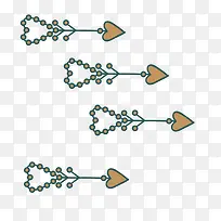 手绘情人箭集素材-空若网 手绘情人箭集素材-空若网