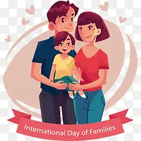 幸福家庭插画设计-空若网 幸福家庭插画设计-空若网