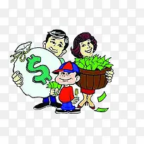 小康家庭的快乐生活-空若网 小康家庭的快乐生活-空若网