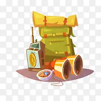 徒步装备手绘-空若网 徒步装备手绘-空若网