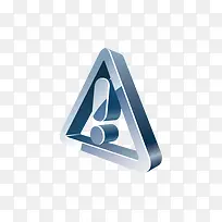 立体三角形和感叹号-空若网 立体三角形和感叹号-空若网