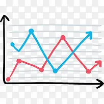 卡通彩色对比折线图-空若网 卡通彩色对比折线图-空若网