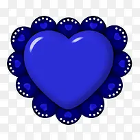 蓝色的爱心-空若网 蓝色的爱心-空若网