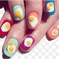 煎蛋美甲-空若网 煎蛋美甲-空若网