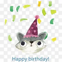 灰色猫咪生日派对-空若网 灰色猫咪生日派对-空若网