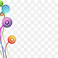 彩色圆圈设计元素-空若网 彩色圆圈设计元素-空若网