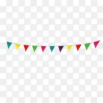 多彩简约彩旗边框纹理-空若网 多彩简约彩旗边框纹理-空若网