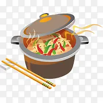 精美的炖锅设计矢量元素-空若网 精美的炖锅设计矢量元素-空若网