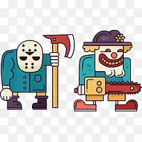 矢量卡通可爱万圣节鬼怪素材-空若网 矢量卡通可爱万圣节鬼怪素材-空若网