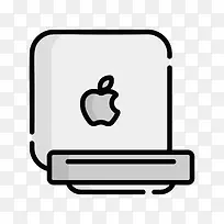 扁平化苹果电脑PNG下载-空若网 扁平化苹果电脑PNG下载-空若网