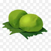 手绘清明节食物插图青团插画-空若网 手绘清明节食物插图青团插画-空若网