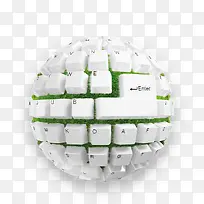 创意白色键盘-空若网 创意白色键盘-空若网