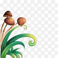 卡通草菇矢量图-空若网 卡通草菇矢量图-空若网