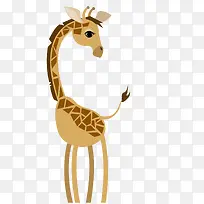 可爱长颈鹿矢量图-空若网 可爱长颈鹿矢量图-空若网