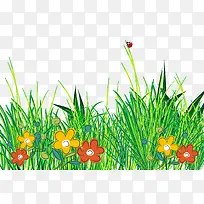 绿色手绘小清新鲜花小草-空若网 绿色手绘小清新鲜花小草-空若网