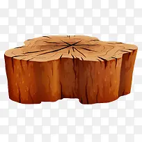 手绘树桩-空若网 手绘树桩-空若网