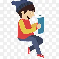 创意学生读书人物设计元素合集-空若网 创意学生读书人物设计元素合集-空若网