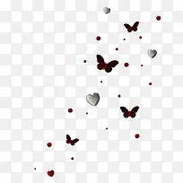 爱心和蝴蝶-空若网 爱心和蝴蝶-空若网