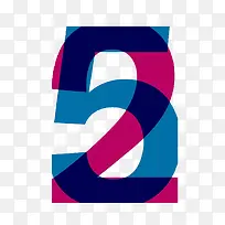 卡通重叠数字-空若网 卡通重叠数字-空若网