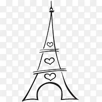 黑色的爱心塔-空若网 黑色的爱心塔-空若网