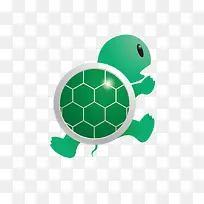 矢量卡通绿色小乌龟-空若网 矢量卡通绿色小乌龟-空若网