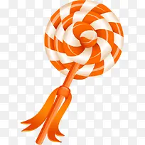 美味橙色螺旋棒棒糖-空若网 美味橙色螺旋棒棒糖-空若网