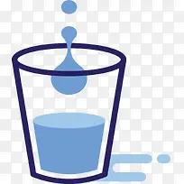 滴落到杯子里的水滴-空若网 滴落到杯子里的水滴-空若网