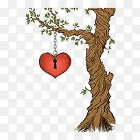 可爱卡通手绘古树-空若网 可爱卡通手绘古树-空若网
