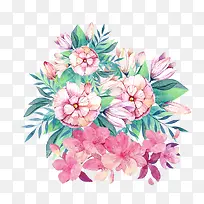 手绘美丽花束装饰插画-空若网 手绘美丽花束装饰插画-空若网