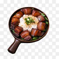 锅里的食物红烧肉饭-空若网 锅里的食物红烧肉饭-空若网