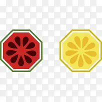 扁平化水果切面-空若网 扁平化水果切面-空若网