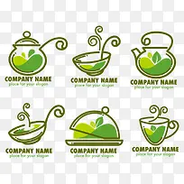 矢量绿色茶杯-空若网 矢量绿色茶杯-空若网