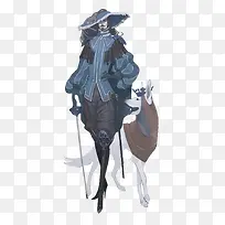 矢量蓝色复古贵族-空若网 矢量蓝色复古贵族-空若网