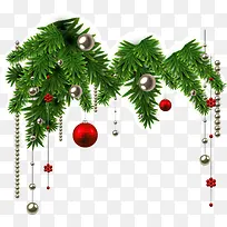 圣诞节绿色松叶装饰-空若网 圣诞节绿色松叶装饰-空若网