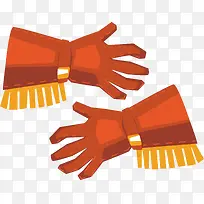 矢量橙色手套下载-空若网 矢量橙色手套下载-空若网