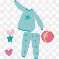 上衣裤子皮球卡通可爱婴儿用品设-空若网 上衣裤子皮球卡通可爱婴儿用品设-空若网