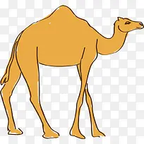 手绘卡通骆驼-空若网 手绘卡通骆驼-空若网