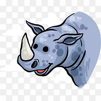 手绘犀牛PNG下载-空若网 手绘犀牛PNG下载-空若网