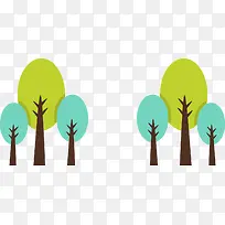 卡通可爱小树春天-空若网 卡通可爱小树春天-空若网