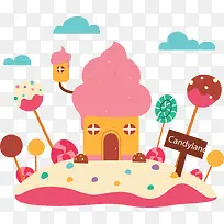 儿童节粉红蛋糕屋-空若网 儿童节粉红蛋糕屋-空若网