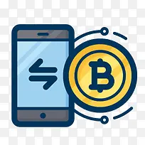 彩色扁平化金币元素-空若网 彩色扁平化金币元素-空若网