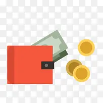 卡通扁平化钱包设计-空若网 卡通扁平化钱包设计-空若网