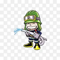 卡通消防员素材图片-空若网 卡通消防员素材图片-空若网