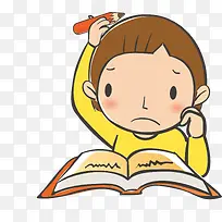 写作业的男孩-空若网 写作业的男孩-空若网