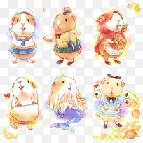 卡通手绘小仓鼠-空若网 卡通手绘小仓鼠-空若网