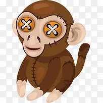 毛绒玩具猴子PNG-空若网 毛绒玩具猴子PNG-空若网