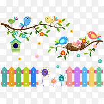 树枝上的小鸟-空若网 树枝上的小鸟-空若网