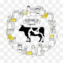 牛奶生产底纹-空若网 牛奶生产底纹-空若网