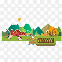 农场PNG矢量素材-空若网 农场PNG矢量素材-空若网