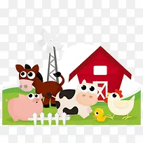 农场动物矢量素材-空若网 农场动物矢量素材-空若网